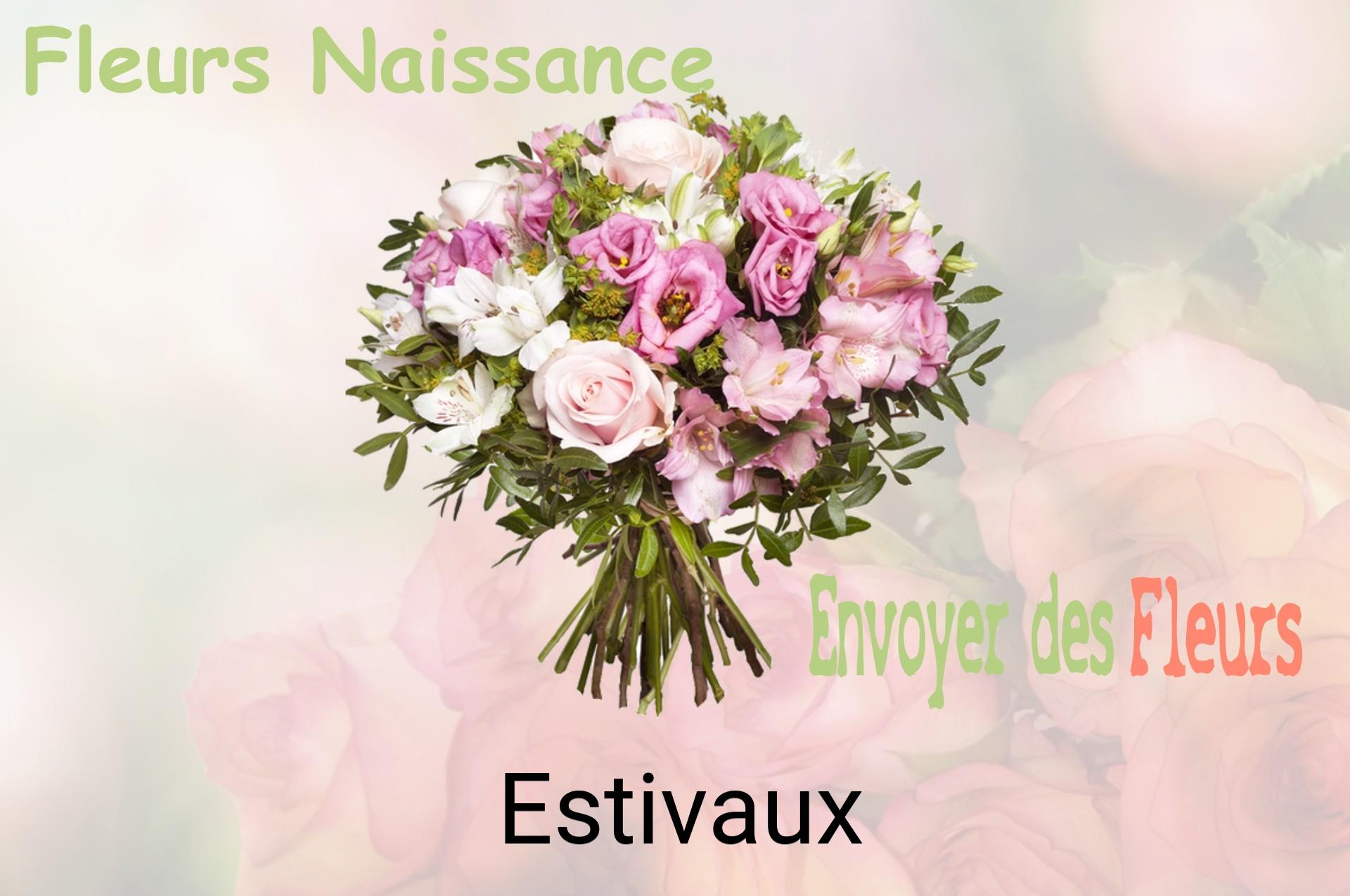 Bouquet de fleurs de naissance livré à Estivaux