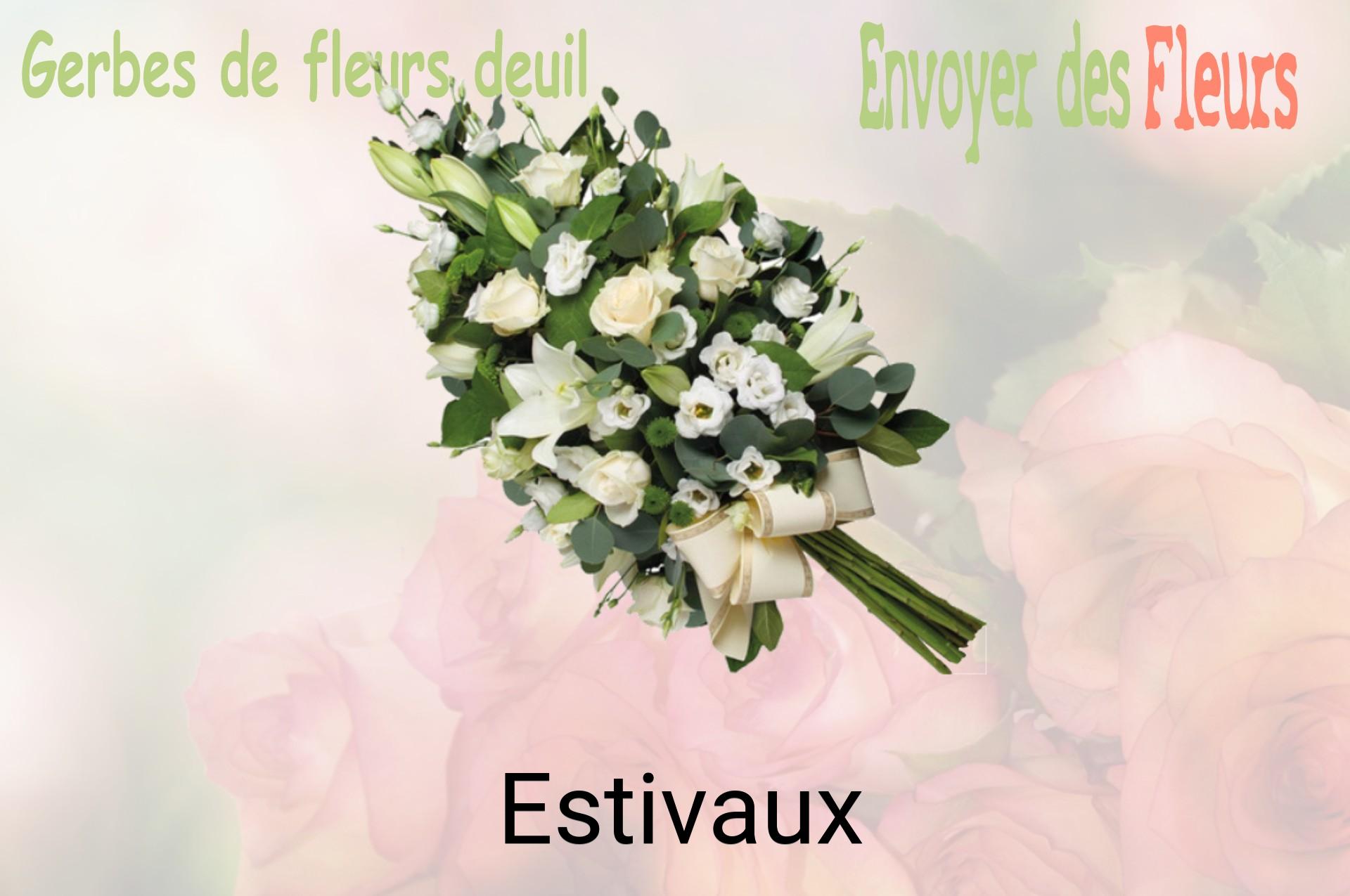 Gerbe de fleurs de deuil livrée à Estivaux